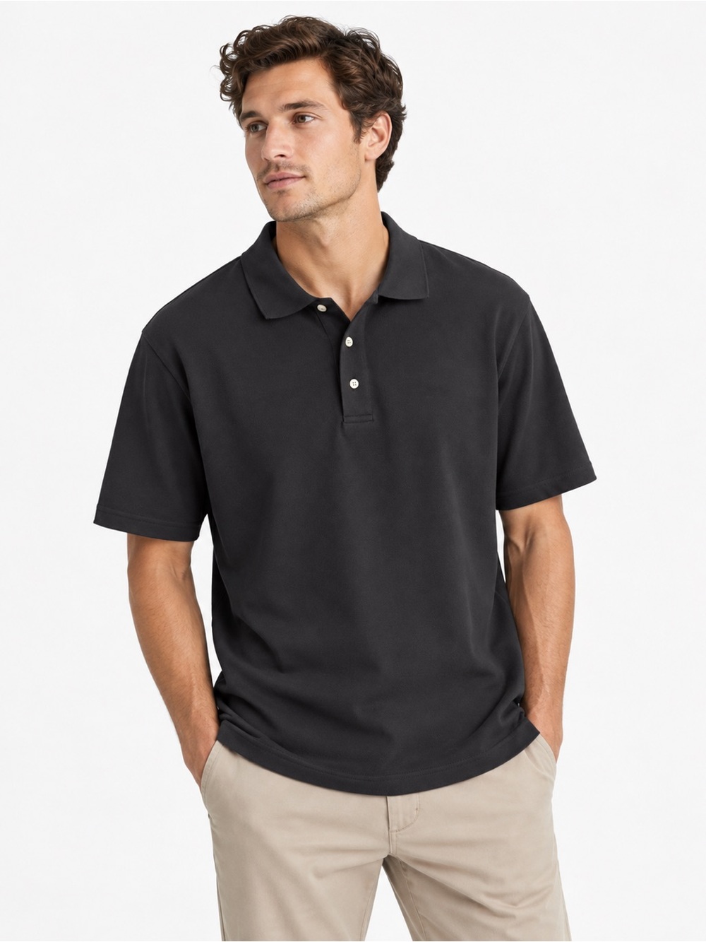 NWT Croft & Barrow Easy Care Polo Mens XXL Gray Short Sleeve Casual Shirt